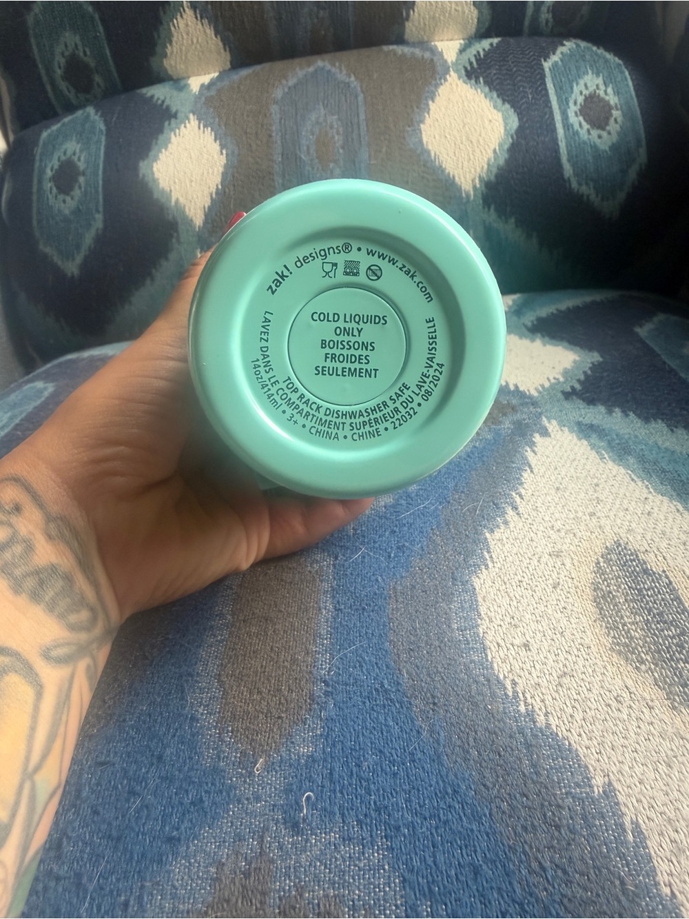 zak! Kids Leak-Proof Character Water Bottle - Mint & Lime - Picture 3 of 3